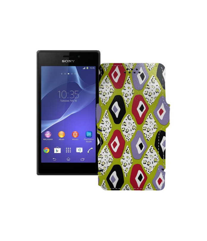 Чохол-книжка з екошкіри для телефону Sony Xperia M2 Dual (D2302 D2303)