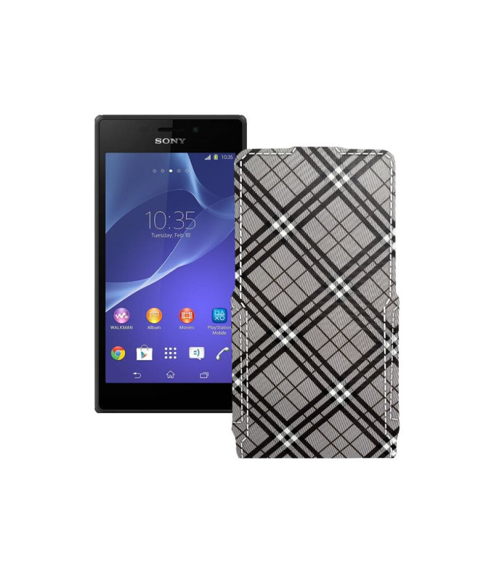 Чохол-флип з екошкіри для телефону Sony Xperia M2 Dual (D2302 D2303)