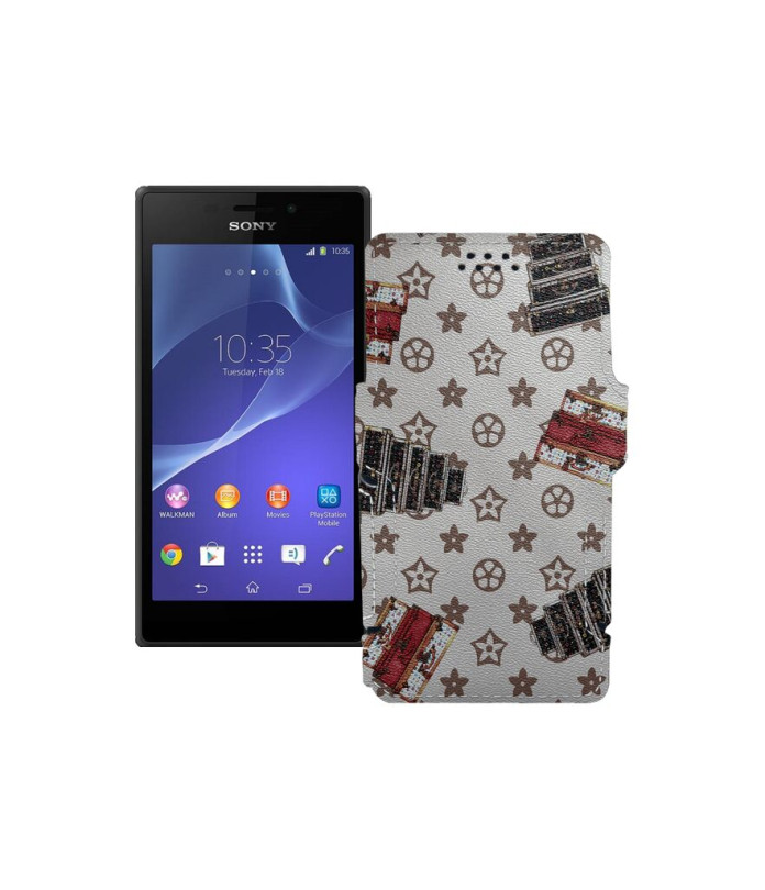 Чохол-книжка з екошкіри для телефону Sony Xperia M2 Dual (D2302 D2303)