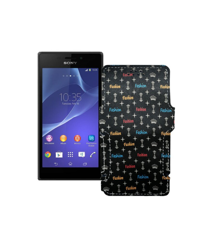 Чохол-книжка з екошкіри для телефону Sony Xperia M2 Dual (D2302 D2303)