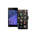 Чохол-книжка з екошкіри для телефону Sony Xperia M2 Dual (D2302 D2303)