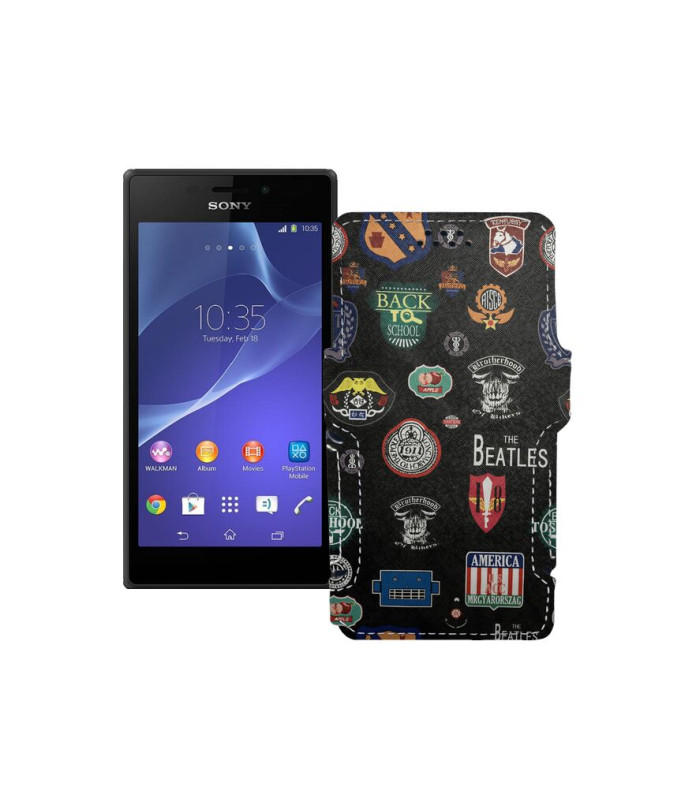 Чохол-книжка з екошкіри для телефону Sony Xperia M2 Dual (D2302 D2303)