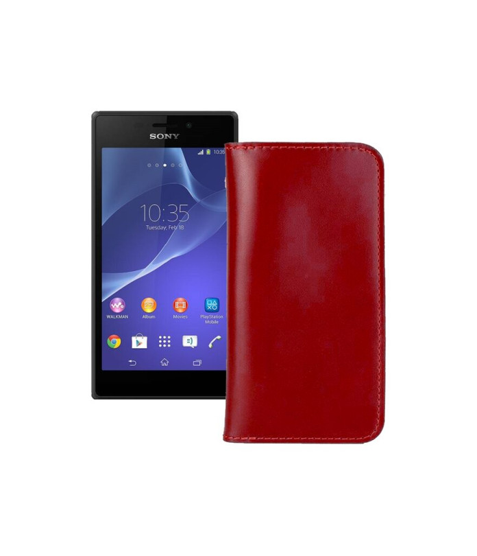 Портмоне з шкіри для телефону Sony Xperia M2 Dual (D2302 D2303)