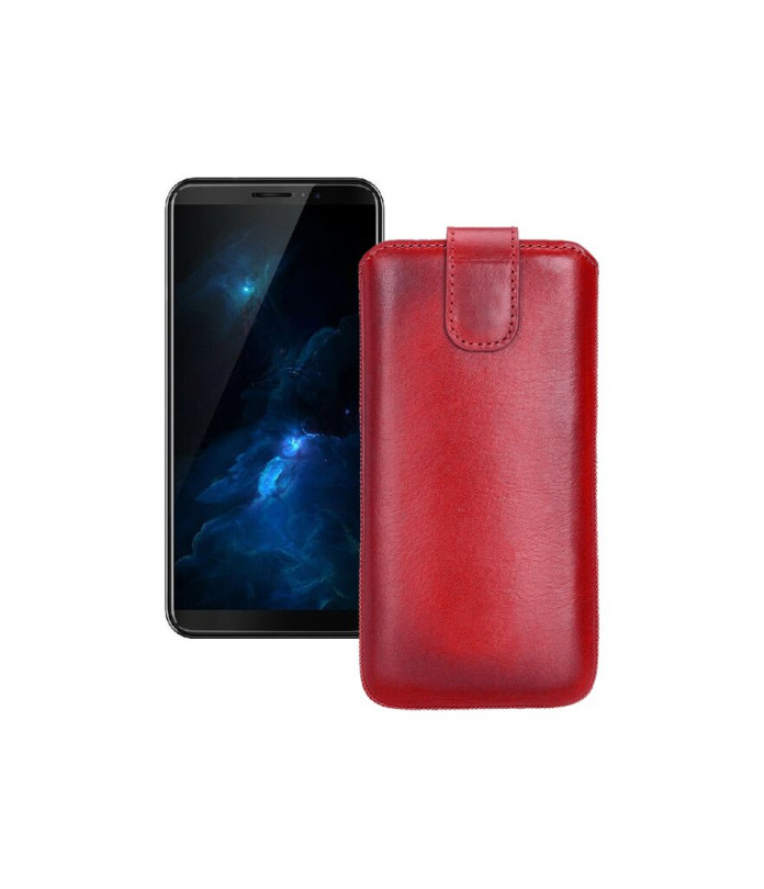 Витяжка з екошкіри для телефону Cubot J5 2019