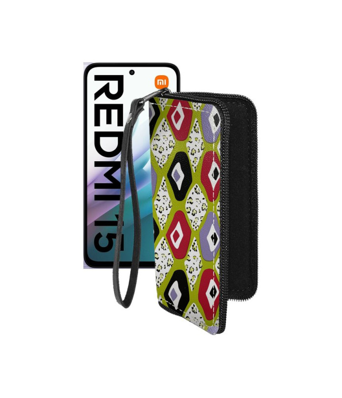 Чохол-гаманець з екошкіри для телефону Xiaomi Redmi 15