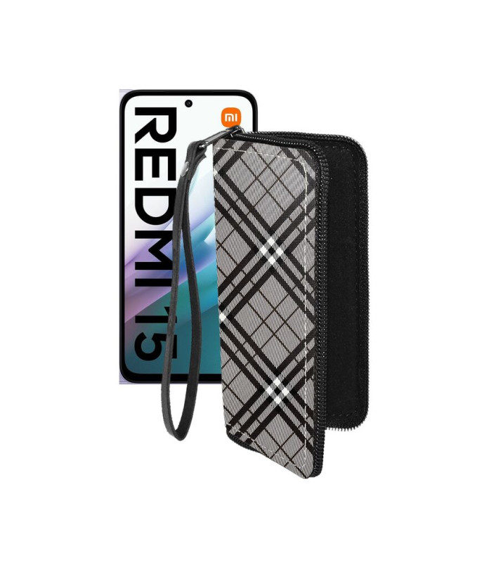Чохол-гаманець з екошкіри для телефону Xiaomi Redmi 15