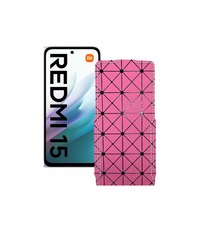 Чохол-флип з екошкіри для телефону Xiaomi Redmi 15