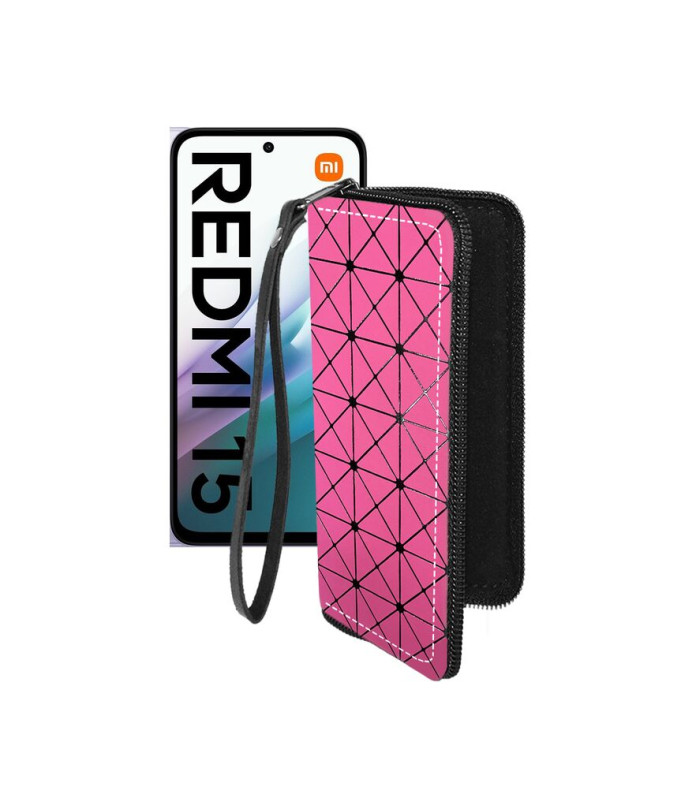 Чохол-гаманець з екошкіри для телефону Xiaomi Redmi 15