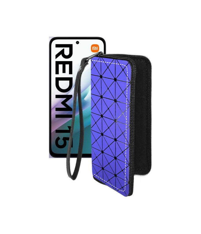 Чохол-гаманець з екошкіри для телефону Xiaomi Redmi 15