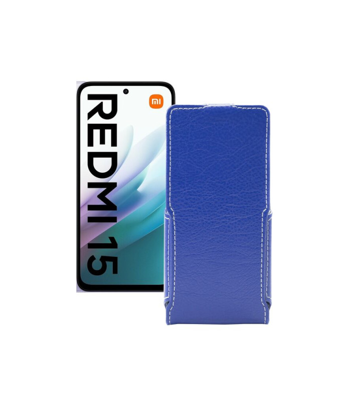 Чохол-флип з екошкіри для телефону Xiaomi Redmi 15
