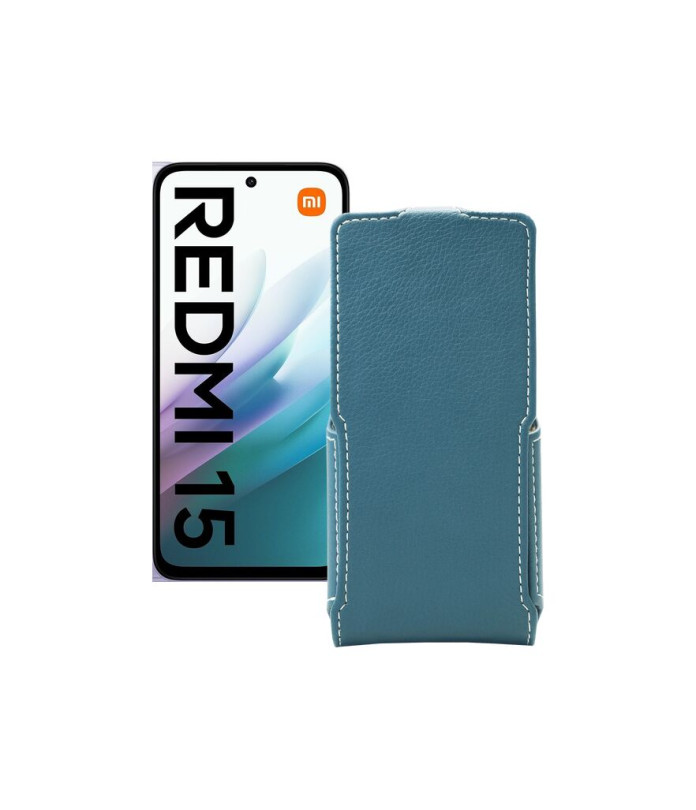Чохол-флип з екошкіри для телефону Xiaomi Redmi 15