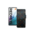 Чохол-книжка з екошкіри для телефону Xiaomi Redmi 15