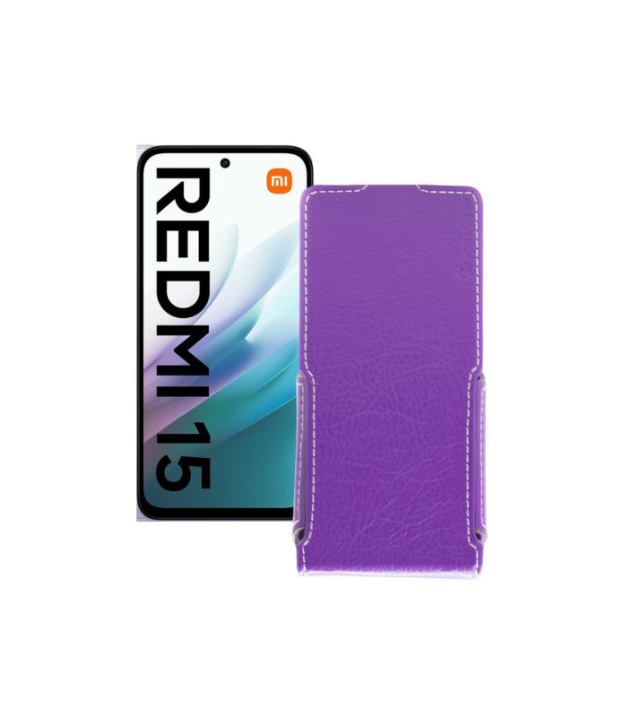 Чохол-флип з екошкіри для телефону Xiaomi Redmi 15