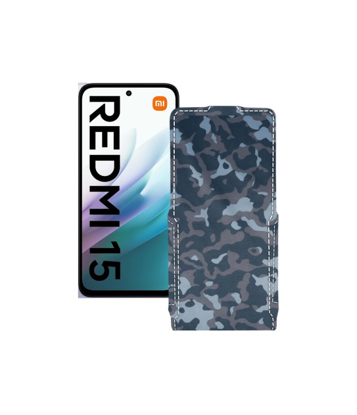 Чохол-флип з екошкіри для телефону Xiaomi Redmi 15