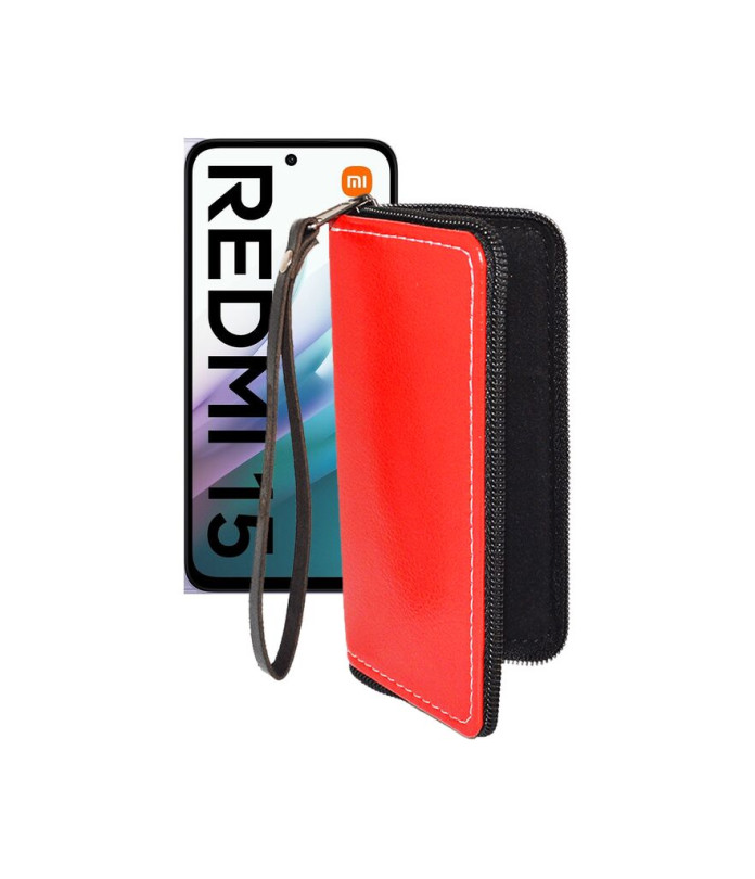Чохол-гаманець з екошкіри для телефону Xiaomi Redmi 15