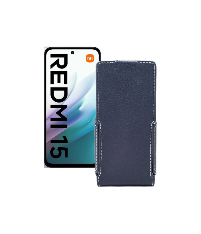 Чохол-флип з екошкіри для телефону Xiaomi Redmi 15