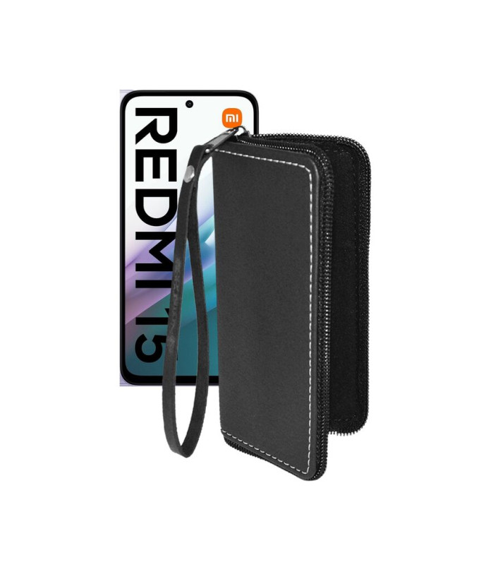 Чохол-гаманець з екошкіри для телефону Xiaomi Redmi 15