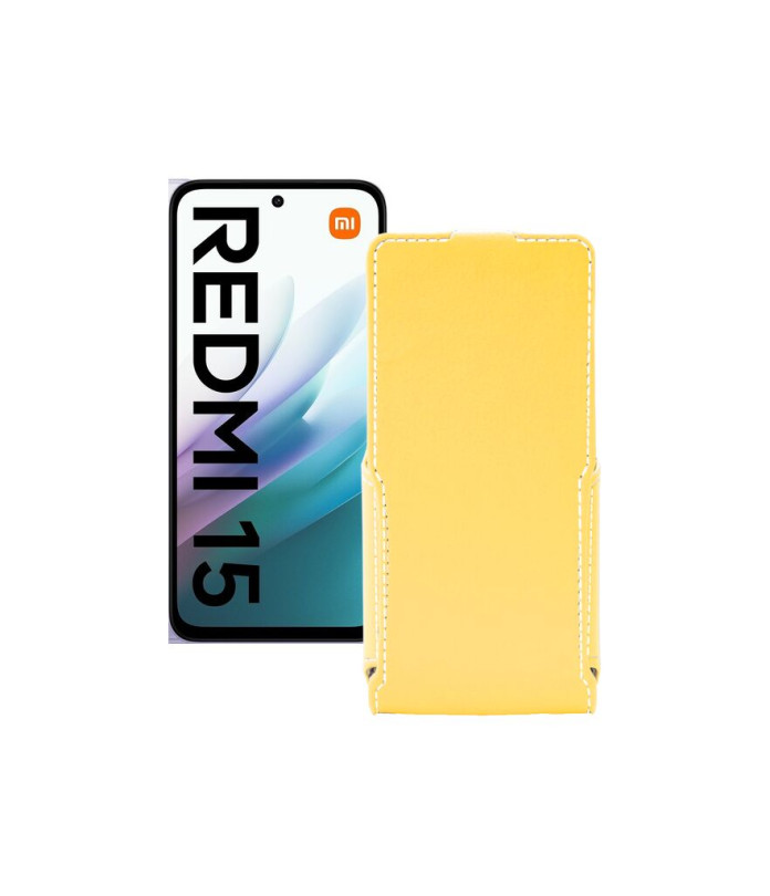 Чохол-флип з екошкіри для телефону Xiaomi Redmi 15