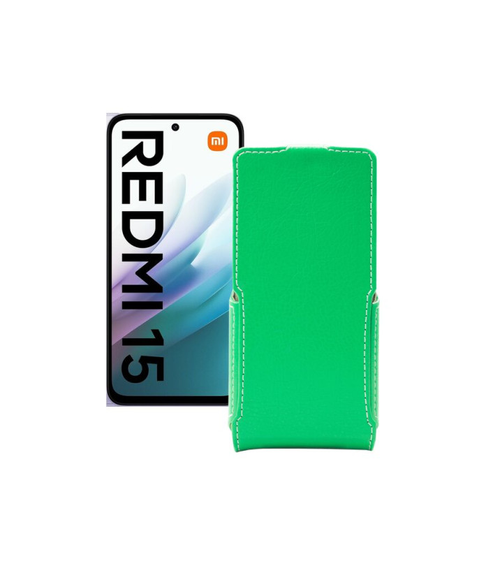 Чохол-флип з екошкіри для телефону Xiaomi Redmi 15