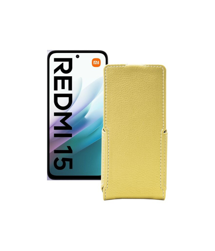 Чохол-флип з екошкіри для телефону Xiaomi Redmi 15