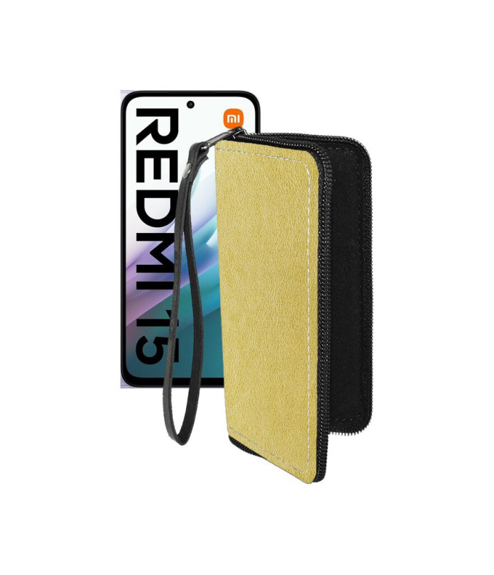 Чохол-гаманець з екошкіри для телефону Xiaomi Redmi 15