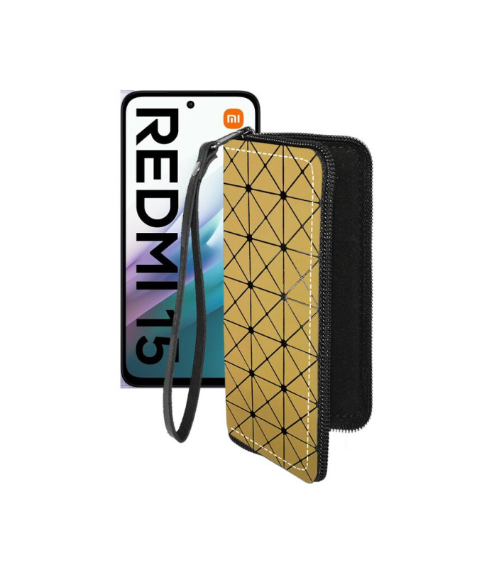 Чохол-гаманець з екошкіри для телефону Xiaomi Redmi 15