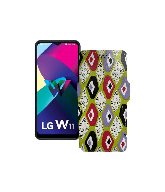 Чохол-книжка з екошкіри для телефону LG W11