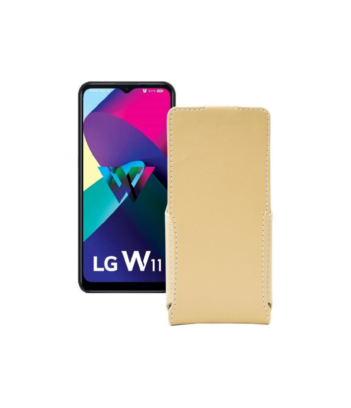 Чохол-флип з екошкіри для телефону LG W11