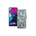 Чохол-книжка з екошкіри для телефону LG W11