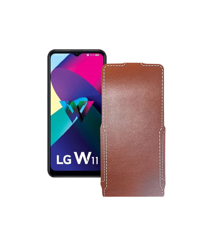 Чохол-флип з екошкіри для телефону LG W11