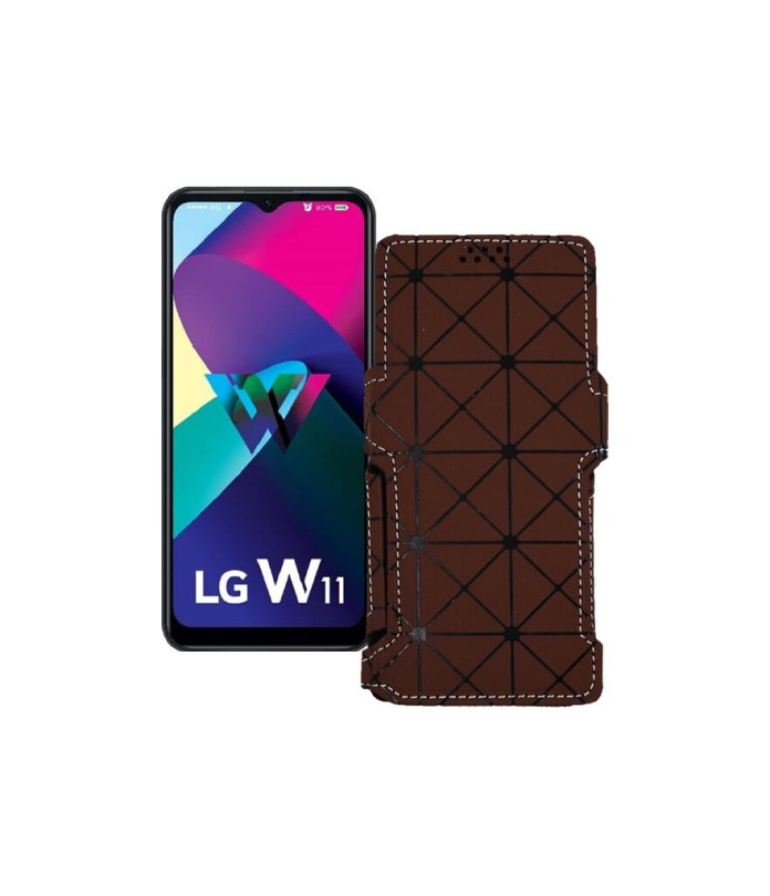 Чохол-книжка з екошкіри для телефону LG W11