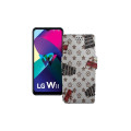 Чохол-книжка з екошкіри для телефону LG W11