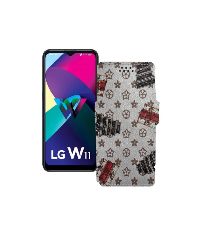 Чохол-книжка з екошкіри для телефону LG W11