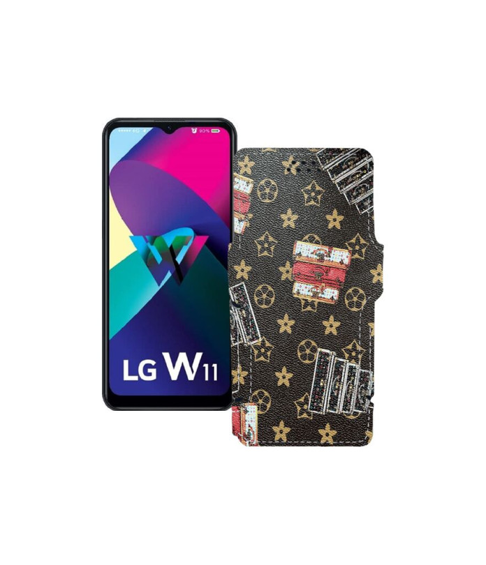 Чохол-книжка з екошкіри для телефону LG W11