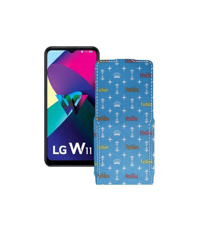 Чохол-флип з екошкіри для телефону LG W11