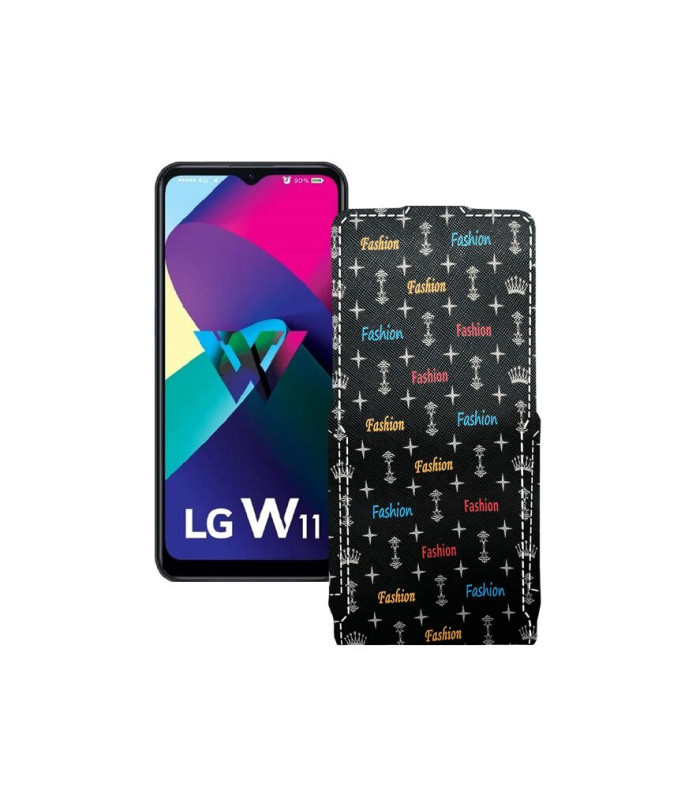 Чохол-флип з екошкіри для телефону LG W11