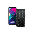 Чохол-книжка з екошкіри для телефону LG W11