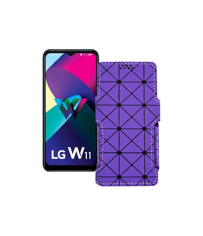 Чохол-книжка з екошкіри для телефону LG W11