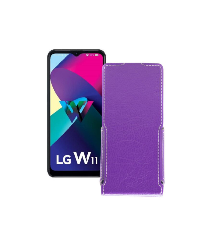 Чохол-флип з екошкіри для телефону LG W11