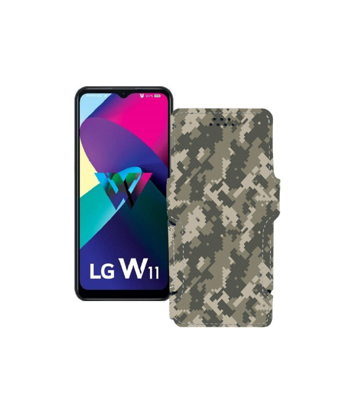 Чохол-книжка з екошкіри для телефону LG W11