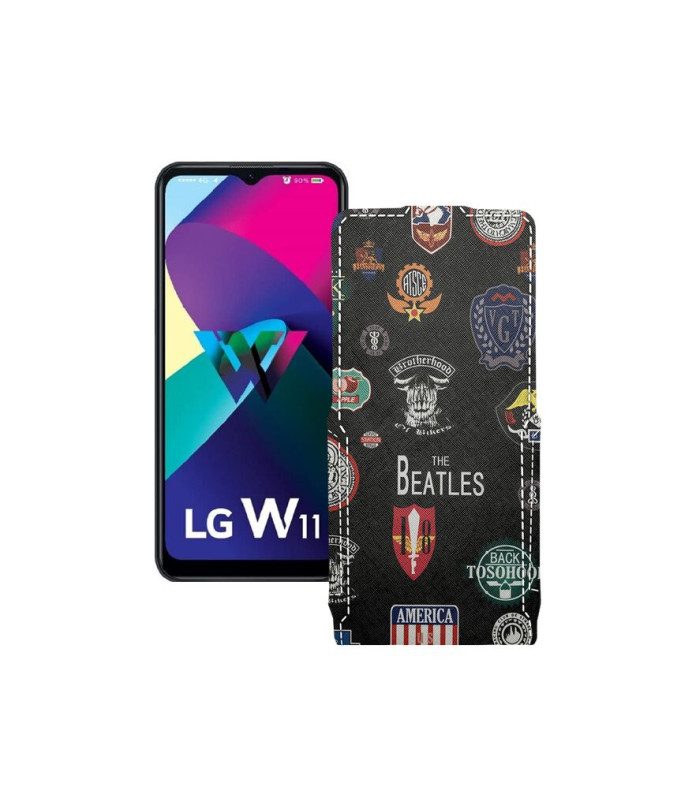 Чохол-флип з екошкіри для телефону LG W11