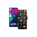 Чохол-книжка з екошкіри для телефону LG W11