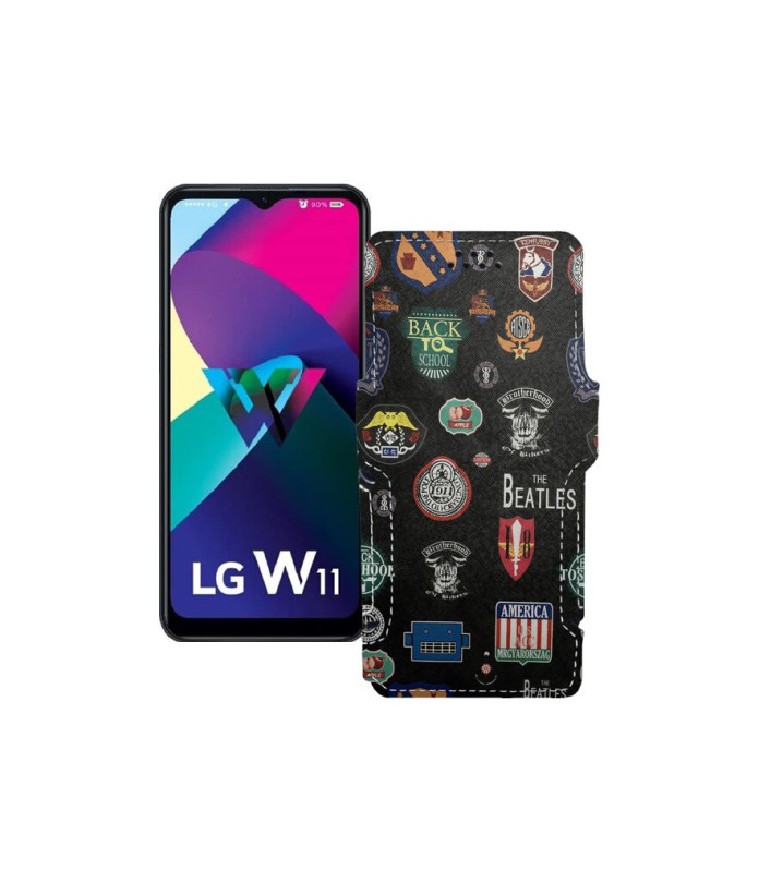 Чохол-книжка з екошкіри для телефону LG W11