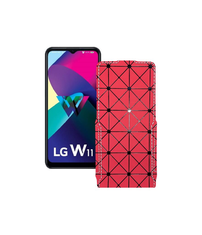 Чохол-флип з екошкіри для телефону LG W11