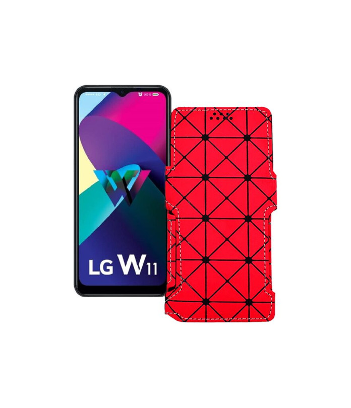 Чохол-книжка з екошкіри для телефону LG W11