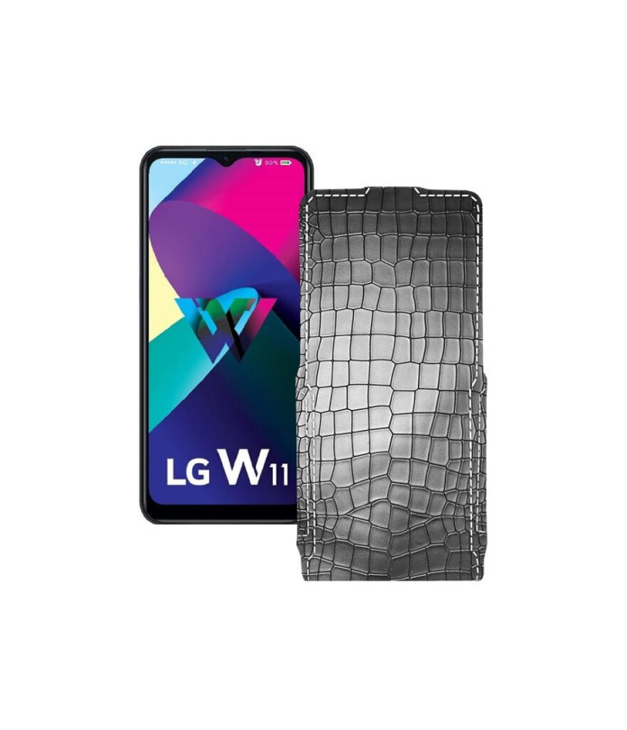 Чохол-флип з екошкіри для телефону LG W11