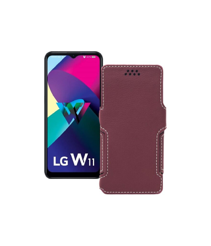 Чохол-книжка з екошкіри для телефону LG W11