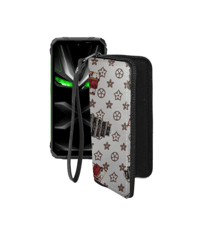 Чохол-гаманець з екошкіри для телефону Blackview Fort 1