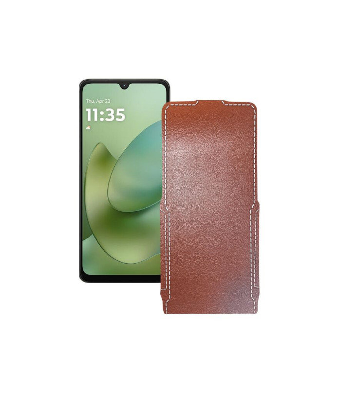 Чохол-флип з екошкіри для телефону Motorola Moto G06