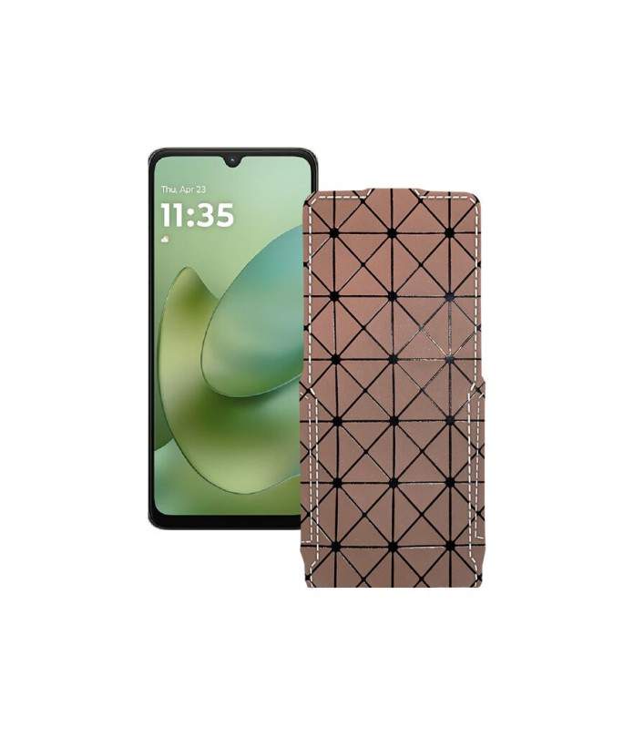 Чохол-флип з екошкіри для телефону Motorola Moto G06